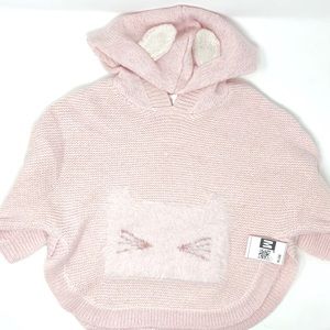 Cat & Jack Girls Cat Throw over sweater toddler